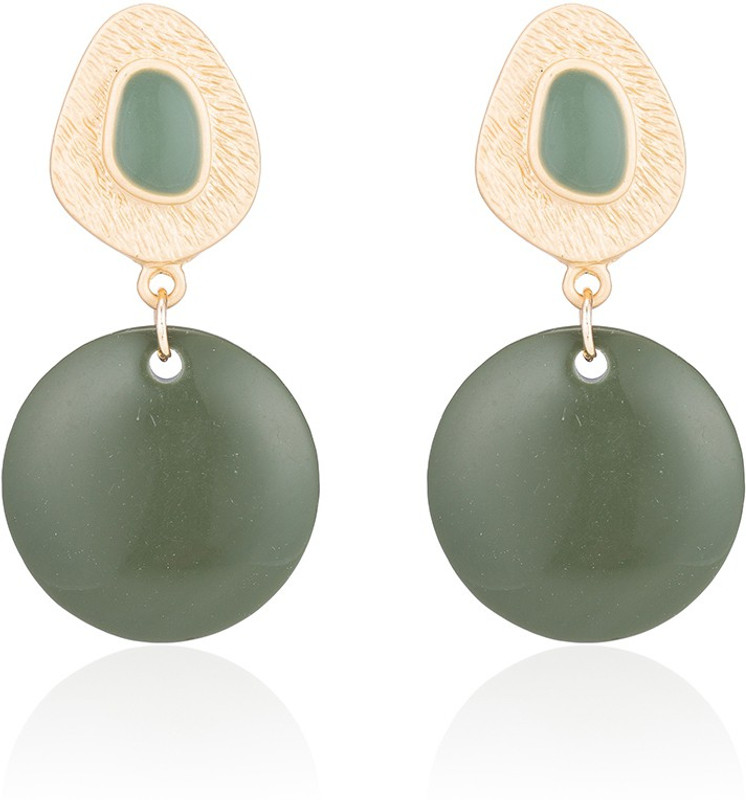 saphira Fashion drop earrings design contrast color Natural stone earrings for Girls/Women Alloy Earring Set