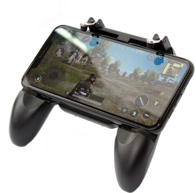 Blue Birds Good Quality W10 Gamepad Handle Wireless Controller Gaming Joystick  Key Shooter Trigger Fire Button Game Pad for PUBG Mobile, Fortnite, Knives Out Rules of Survival Gaming Compatible With All mobile  Gaming Accessory Kit(Black, For Android, iOS)
