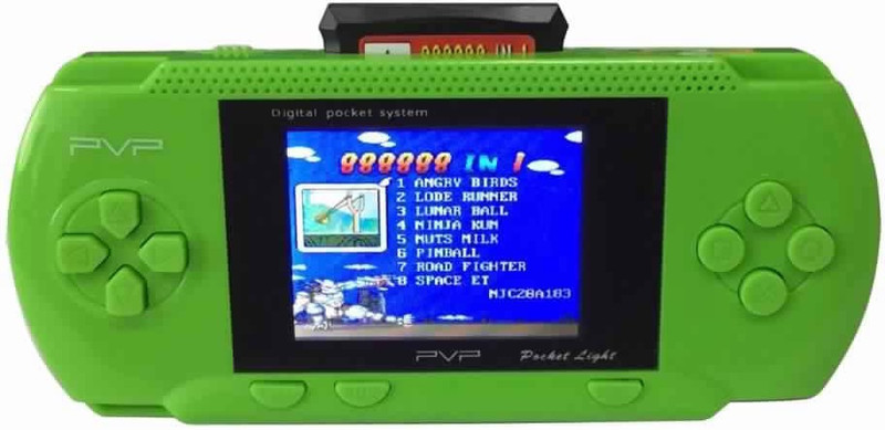 allmusic PVP Game Player Built-in Games Portable Video 2.8'' LCD Handheld Player Video Game Console with Crash, Pinball, Super Contra, Super Mario, Cricket2887, and other Unlimited Games, Soccer, Lunar Ball, Angry Birds(Color Randomly Selected)