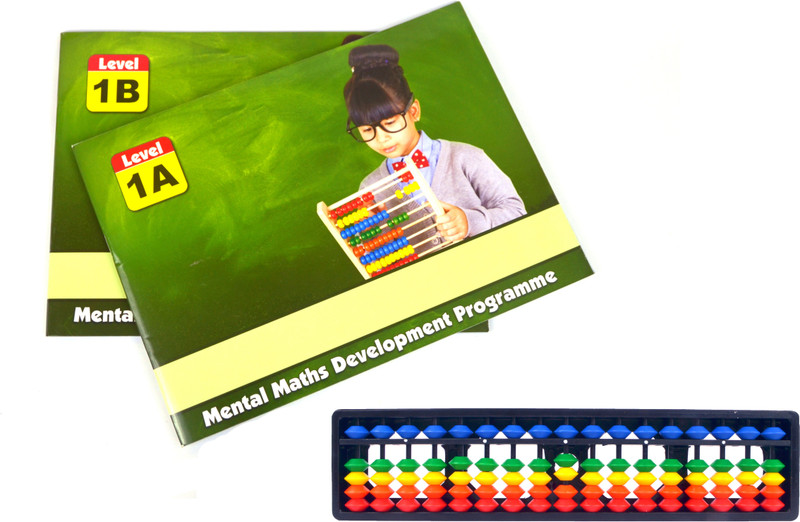 Abica 17 Rod Multicolor Abacus with 2 Practice Workbooks - Level 1(Multicolor)