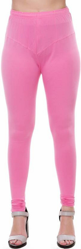 raman Churidar  Legging(Pink, Solid)