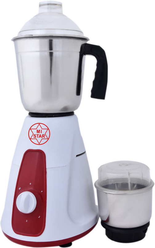mi star mixer grinder juicer MG18H116 550 Mixer Grinder(Multicolor, 2 Jars)
