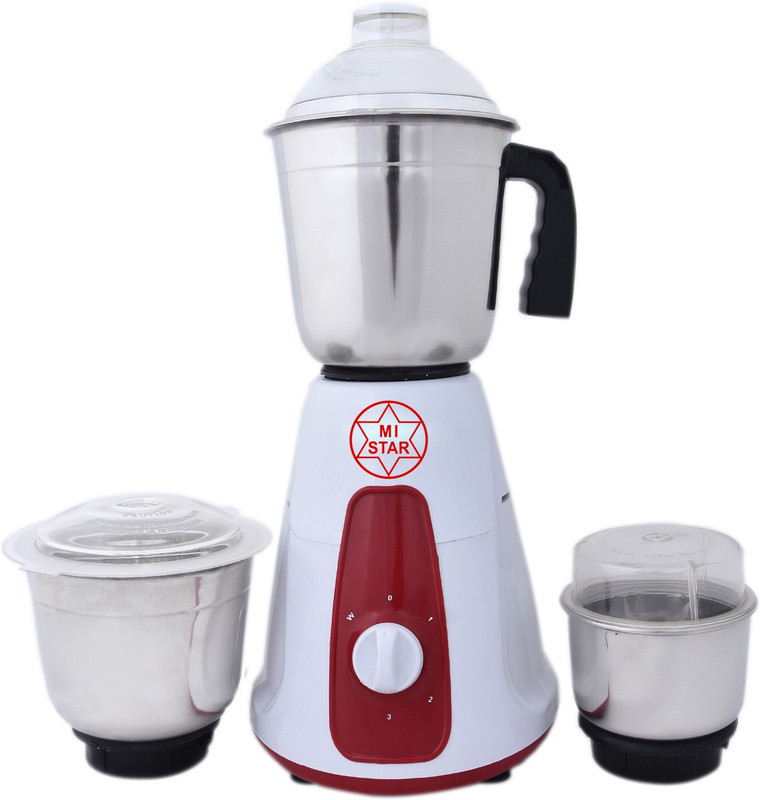 MI STAR MIXER GRINDER JUICER MG18H33 550 Mixer Grinder(Multicolor, 3 Jars)