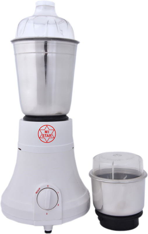 mi star mixer grinder juicer MG18H115 550 Mixer Grinder(milky white, 2 Jars)