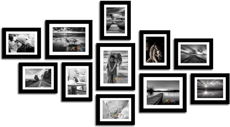 Mr Kg Photo Frame Black Colour Set Of 11 8x10 3 6x8 8 Mr