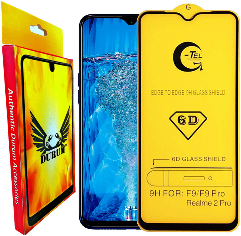 durum Edge To Edge Tempered Glass for OPPO F9 Pro(Pack of 2)