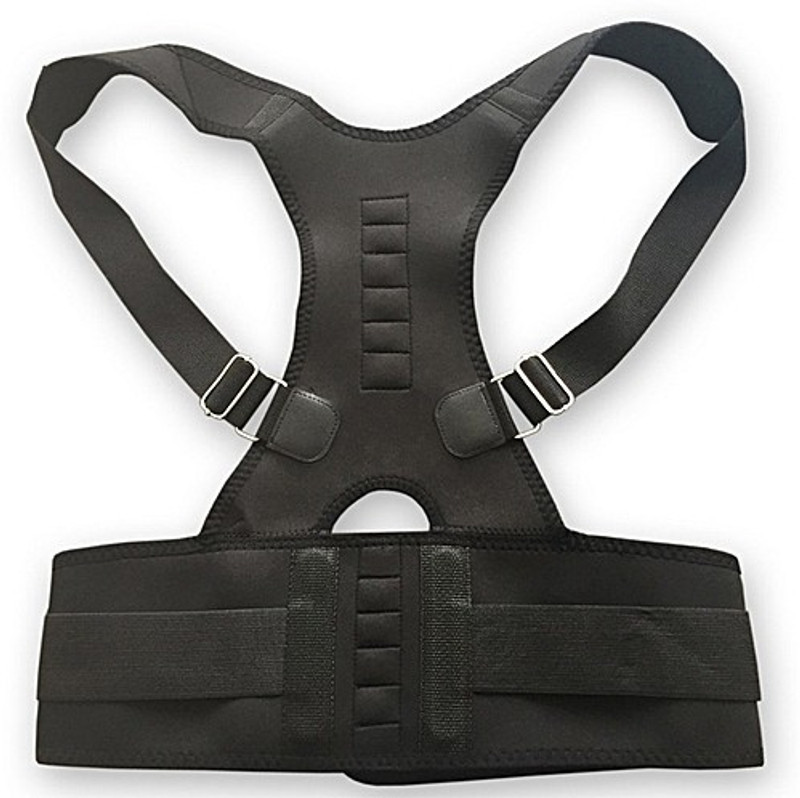 vennar Posrute Support BacK best quality light weight easy goring Back Support(Black)