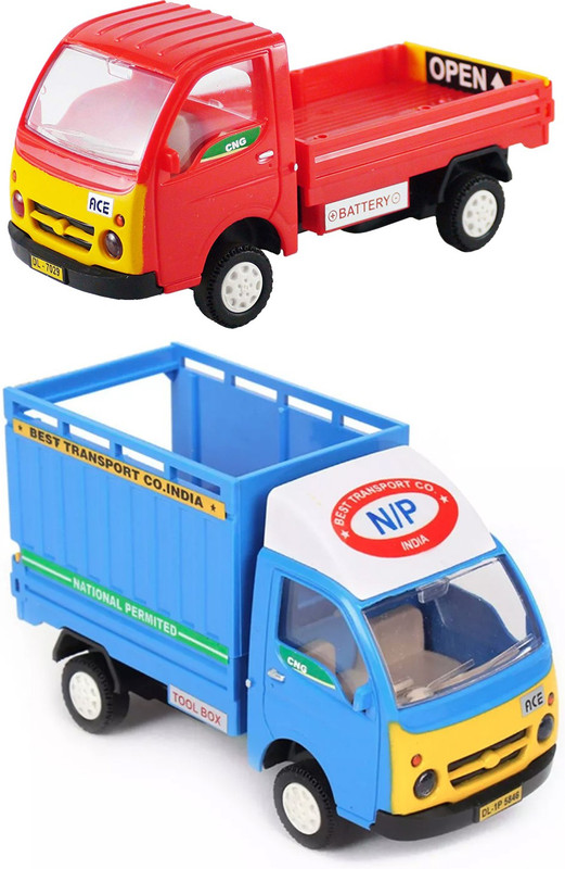 xunda set 2 Ace freight carrier & Ace pull back car(Blue, Red)