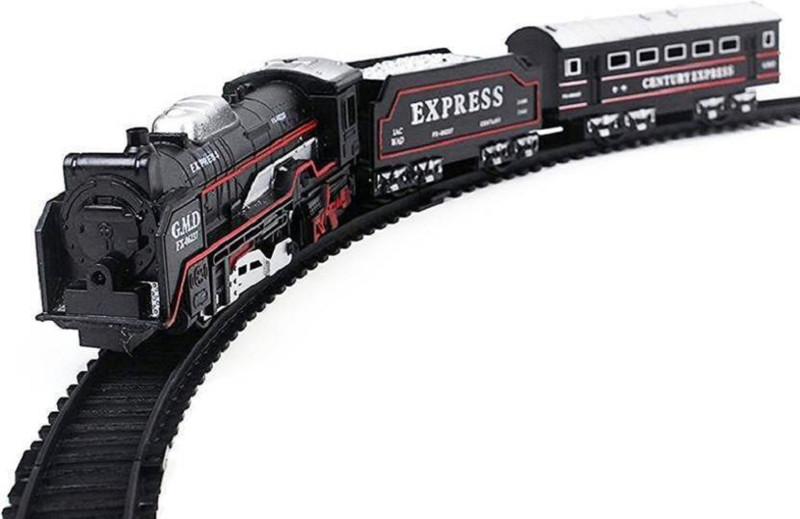 nvcollections Realistic Battery Operated Train Set With Head Light for kids(Black)