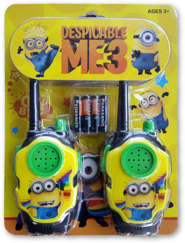 Rishabh Enterprise Despicable Me 3 Walkie Talkie for Kids Walkie Talkie(Multicolor) Rishabh Enterprise Despicable Me 3 Walkie Talkie for Kids Walkie Talkie(Multicolor)