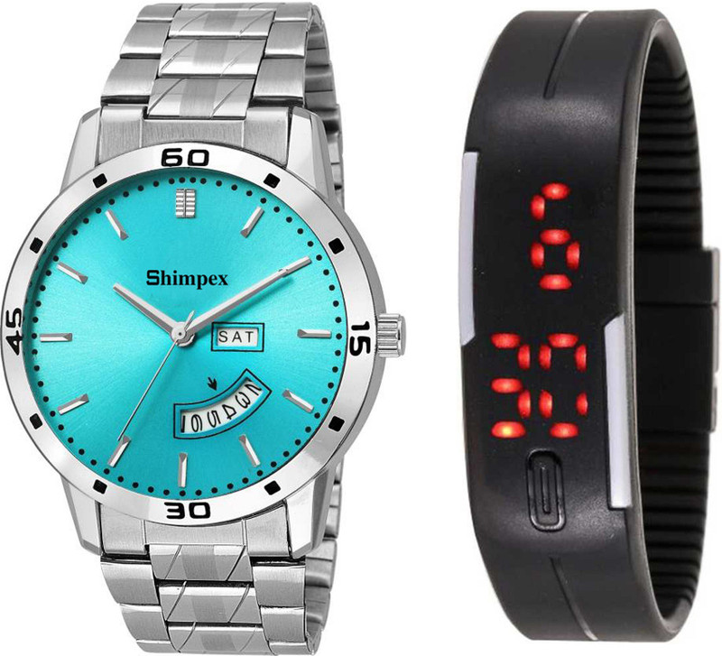 shimpex 809919 Day And Date Function Watch (1 year warranty) Analog Watch  - For Boys