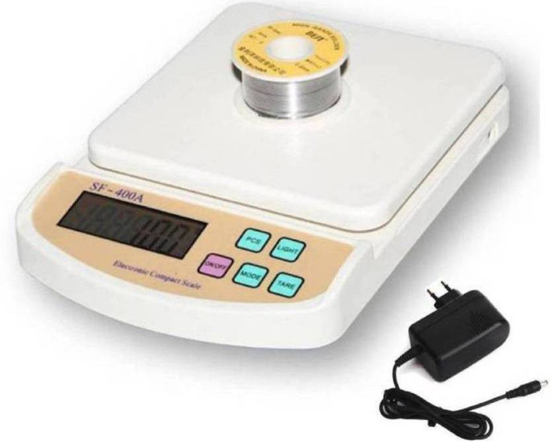 Zeom Upto 10kg Vegetable Kitchen SF 400A Adapter Weighing Scale   Weighing Scale  (White) Weighing Scale(White)