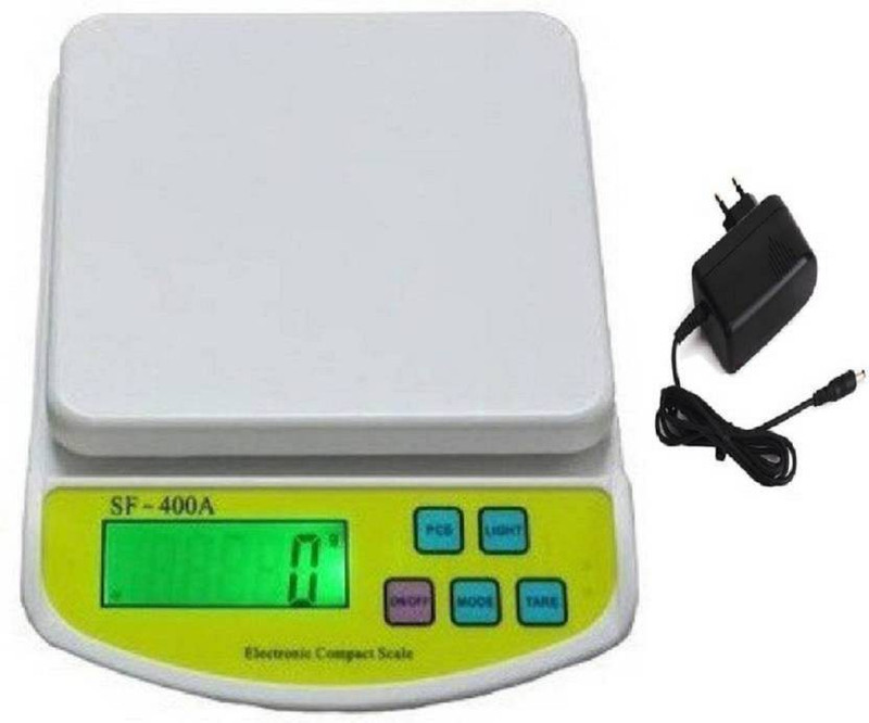 Zeom Upto 10kg Vegetable Kitchen SF 400A Adapter Weighing Scale Weighing Scale(White)