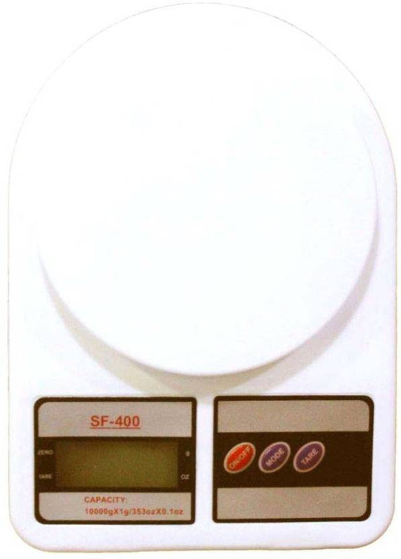 bhatnagar DIgital electronic kitchen weighing scale 10kg sf-400 Weighing Scale(White)