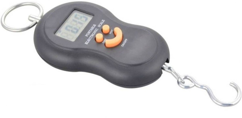 Gadget Tree Digital Weighing Machine Portable Electronic 50 Kg Digital Smiley Weighing Scale(Black)