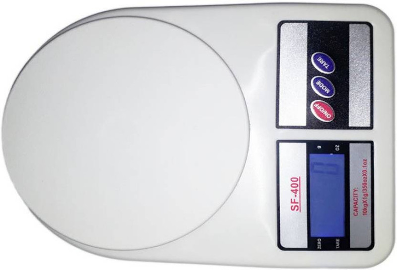 Zeom SF400 Digital Scale Weighing Scale  (White) Weighing Scale(White)