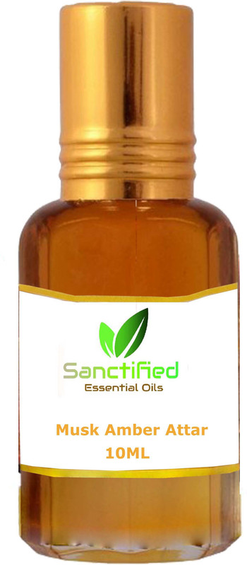 Sanctified Musk Amber Attar Perfume 10ML 100% pure natural, Non alcoholic perfume for unisex Herbal Attar(Musk Arabia)