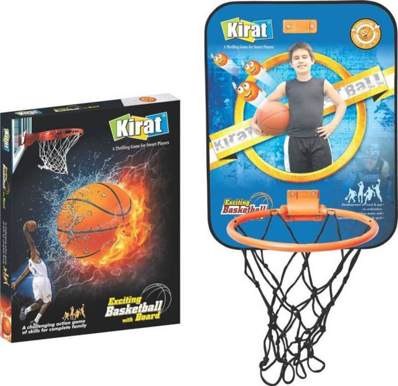 kenzai Exiciting Basket Ball Set with air pump for Indoor and Outdoor Basketball(Multicolor)