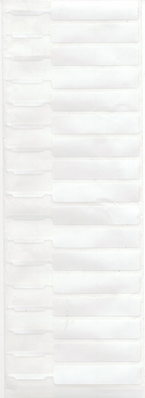 code on technology Jewellery Barcode Labels 100mm x 14mm - 1-Roll 2500 Labels (White) Polyester Paper Label(White)