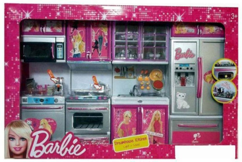 barbie doll house kitchen set