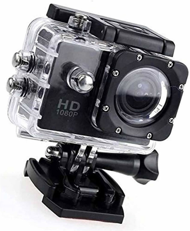 FStyler Sports Cam Full HD 1080p | 2-inch Screen Sports Action Camera Full HD 1080p | Waterproof Digital Video Camera Full HD Sports and Action Camera(Black, 1080 MP)