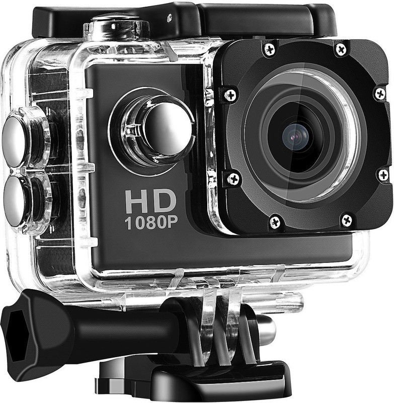 Rhobos 1080PAction Sport Action Camera 2 inch LCD Screen 16 MP Full HD 1080P with 170˚ Ultra Wide-Angle Lens Sports and Action Camera(Multicolor, 12 MP)