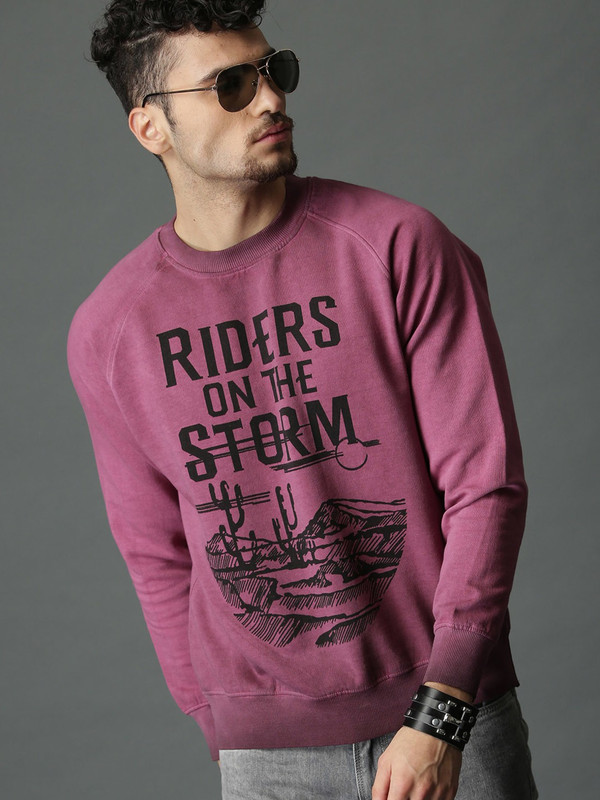 Roadster Full Sleeve Printed Men Sweatsh Buy Online In Faroe Islands At Desertcart
