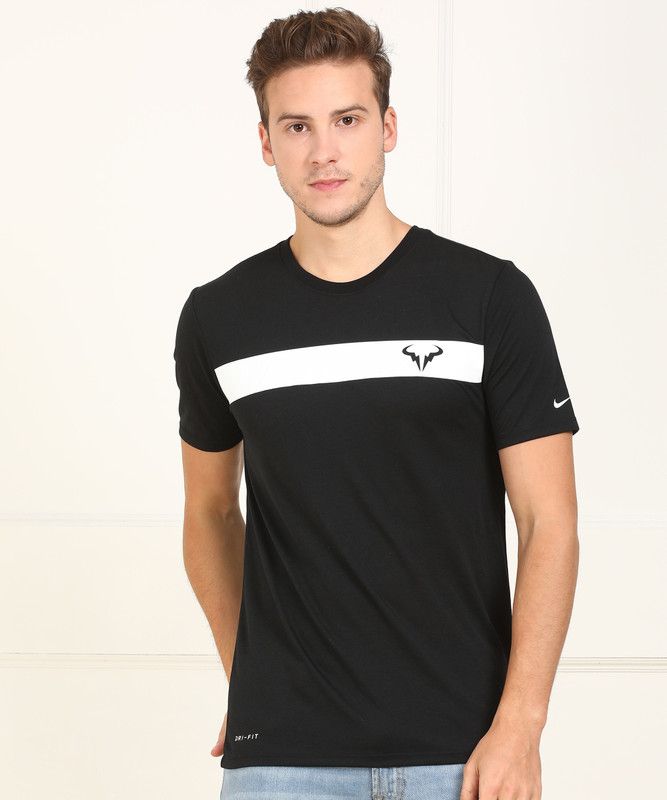 Nike Printed Men Round Or Crew Black T Shirt Desertcart INDIA