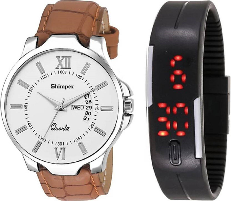 shimpex 809917 Day And Date Function Watch (1 year warranty) Analog Watch  - For Boys
