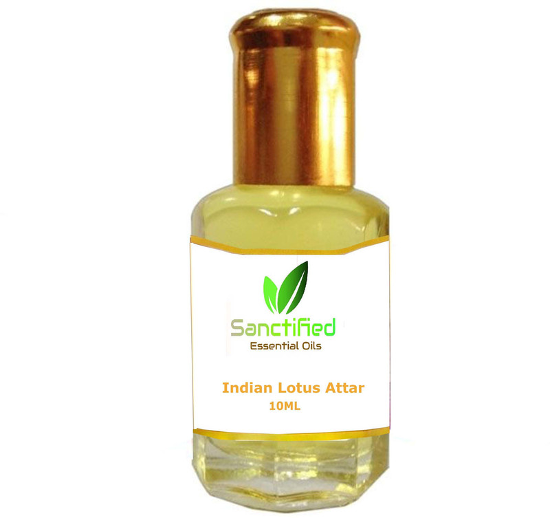 Sanctified Indian lotus Attar Perfume 10ML 100% pure natural, Non alcoholic perfume for unisex Herbal Attar(Pink Lotus)