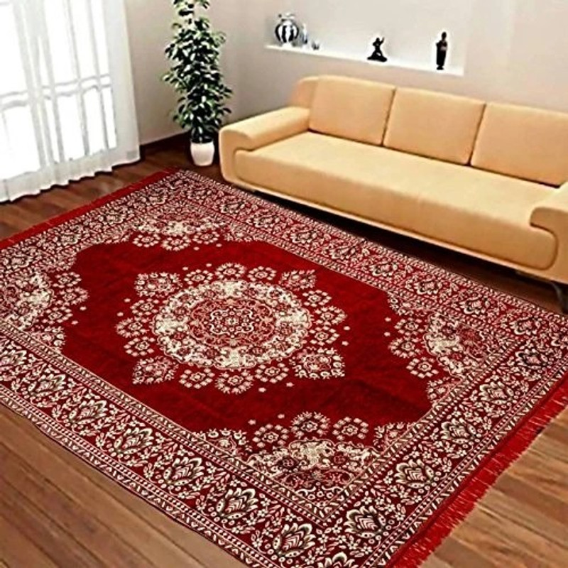 keara Multicolor Chenille Carpet(142 cm  X 204 cm)