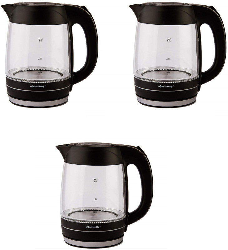 Butterfly KTCR-BTRL-PK3-4 Electric Kettle(1.8 L, Multicolor)