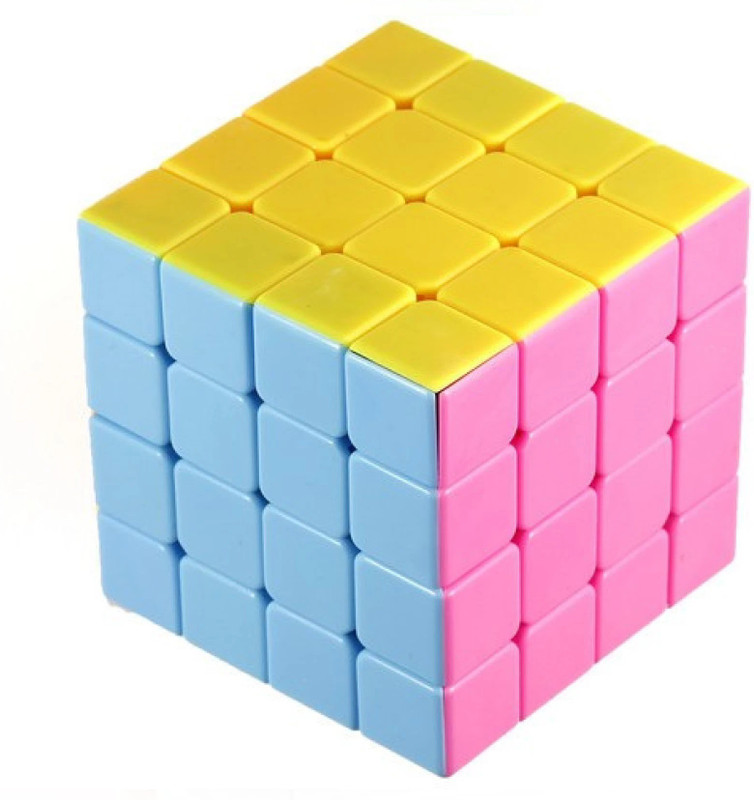 onlinekart High Speed Sticker less 4 x 4 Magic Rubik Cube Puzzle Game Toy (1 Piece)(1 Pieces)