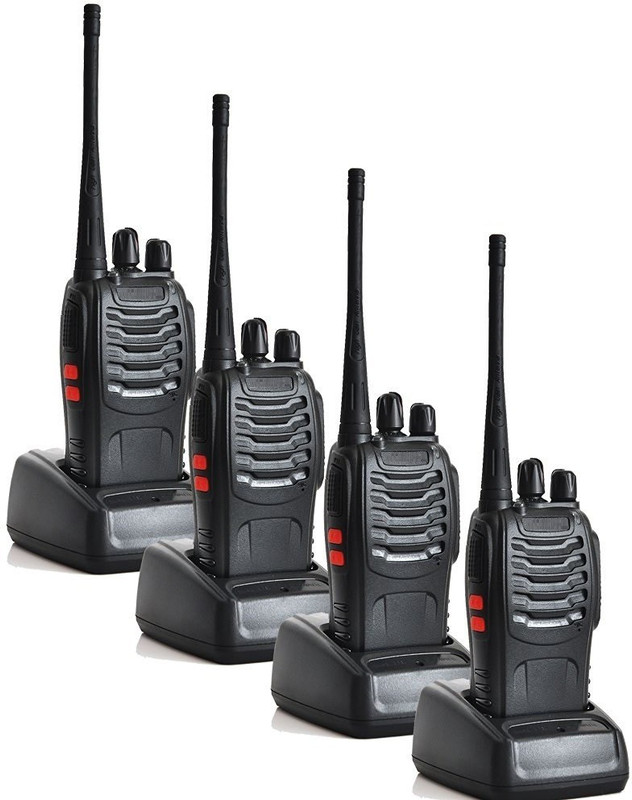 Achievo BF-888S Pack of 4pcs Two Way Transceiver Walkie Talkie(Black) Achievo BF-888S Pack of 4pcs Two Way Transceiver Walkie Talkie(Black)