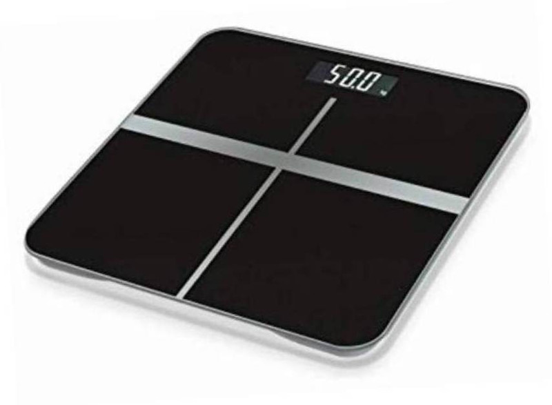 Rorian Digital Led Body Weight Machine Digital Toughened Glass 180Kg Weighing Scale(Black)