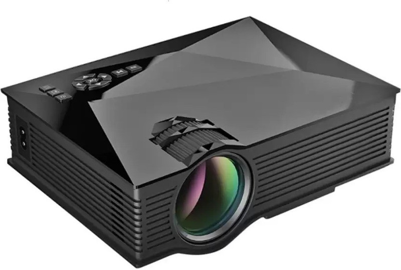 dkian UC46 WIFI 1200 lm LED Corded Portable Projector Portable Projector(Black)