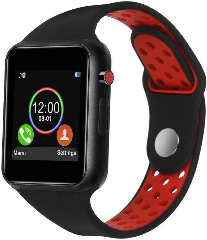 mindfied M3 ,,4G CALLING WRIST Black Smartwatch(Red Strap Regular)