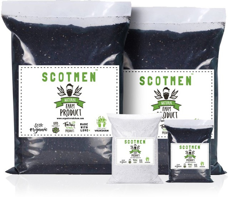scotmen Combo pack of Cocopeat Vermicompost Neem Powder Perlite Soil Manure(5000 g Powder)