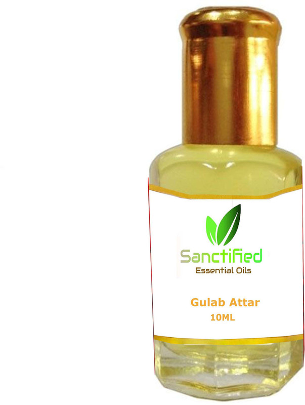 Sanctified Gulab Attar Perfume 10ML 100% pure natural, Non alcoholic perfume for unisex Herbal Attar(Rose)