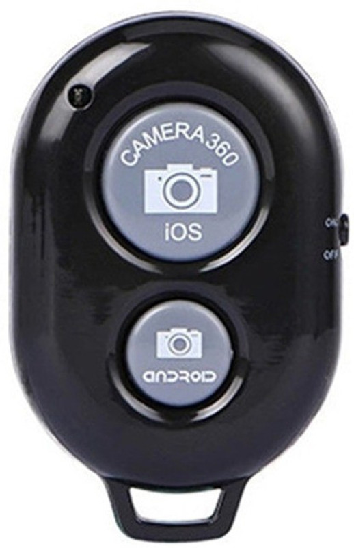 eDUST Bluetooth Remote Shutter Release Phone Camera Monopod Selfie Stick Shutter Remote Control Camera Remote Control(Black)