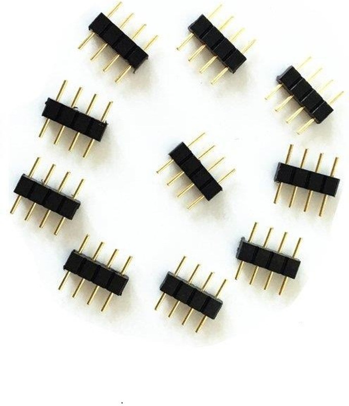 blackcord 10 PCS RGB LED Light Male~Male 4Pin Miscellaneous Electronic Hobby Kit