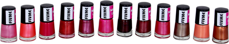 fivme Exclusive Color Range Nail Polish Set of 12PCS ( LIGHT )(Pack of 12)