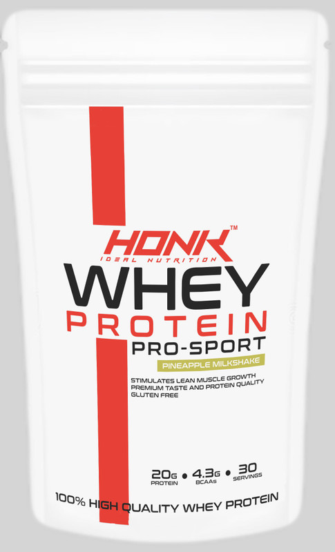 honk ideal nutrition 02 Whey Protein(1 kg, PINEAPPLE MILKSHAKE)
