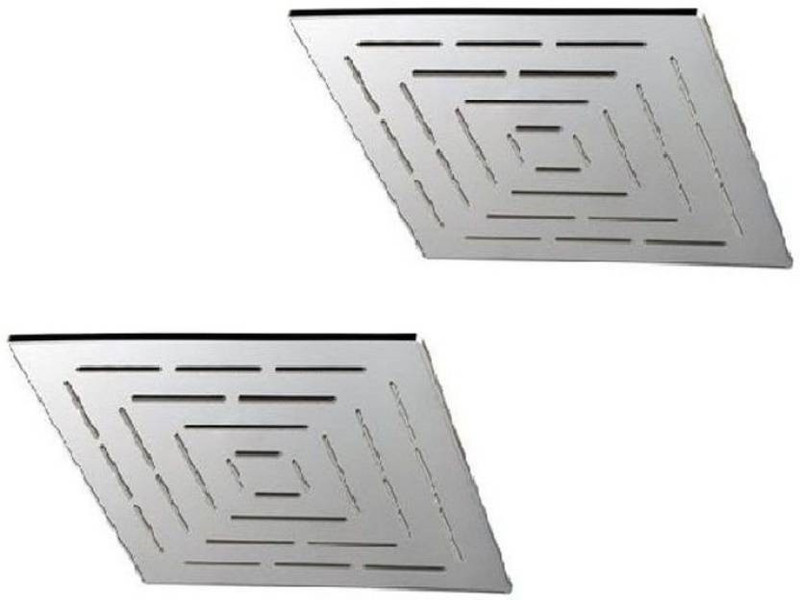 intenzo 8x8 Ultra Slim AMAZE Rain Shower Head without Arm -Pack of 2 Shower Head