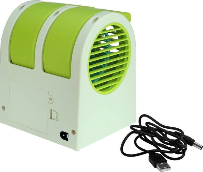 Rexter Mini Portable Fan Water & Ice Cooling Air Conditioner Fan MY -0199 cooler USB Fan(Green)