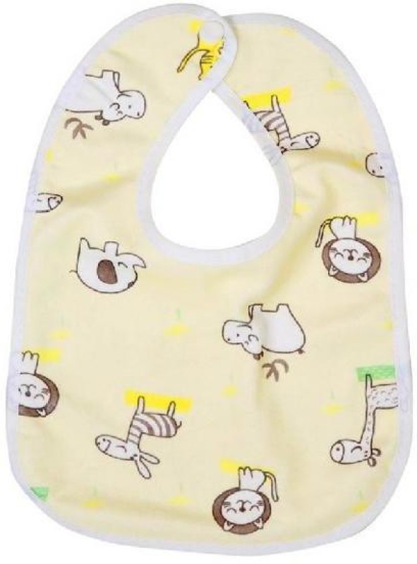 Chinmay Kids ® Bib for Infants Daily Use Super Soft Cotton Fast-Dry Printed Bibs(Yellow)