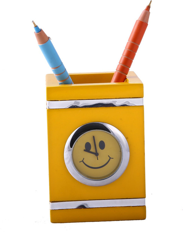 efandaa 1 Compartments wood Wooden Pen Holder(Yellow, Orange)