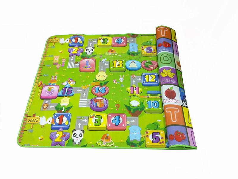 Samaaya Microfiber Baby Play Mat(Green, Extra Large)
