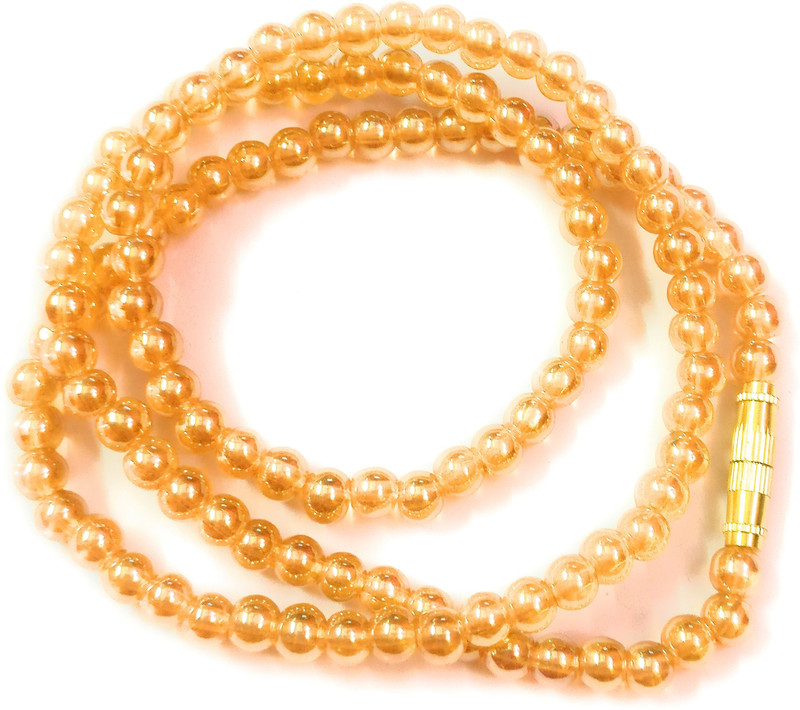 akshara jewels Gold Traditional Pearl Necklace Set with Earrings for Women Beads Gold-plated Plated Brass Necklace
