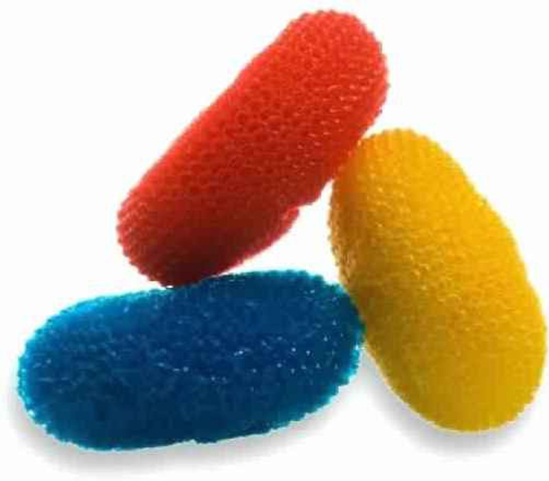 dannu nylon for vessels cleaning Scrub Pad(Medium, Pack of 3)